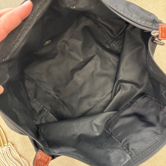 LONGCHAMP Le Pliage Black Medium Short Handle Tote - Picture 6 of 9